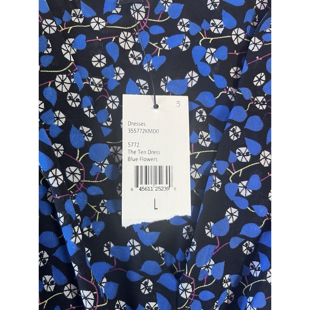 CAbi Womens Dress large Blue #5772 The Ten Dress Long Sleeve Short Dress - Picture 3 of 9